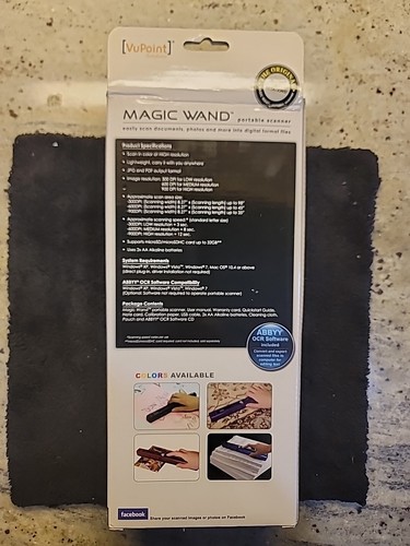 VuPoint Solutions Magic Wand Portable Scanner ST415T OPEN BOX - Picture 2 of 3