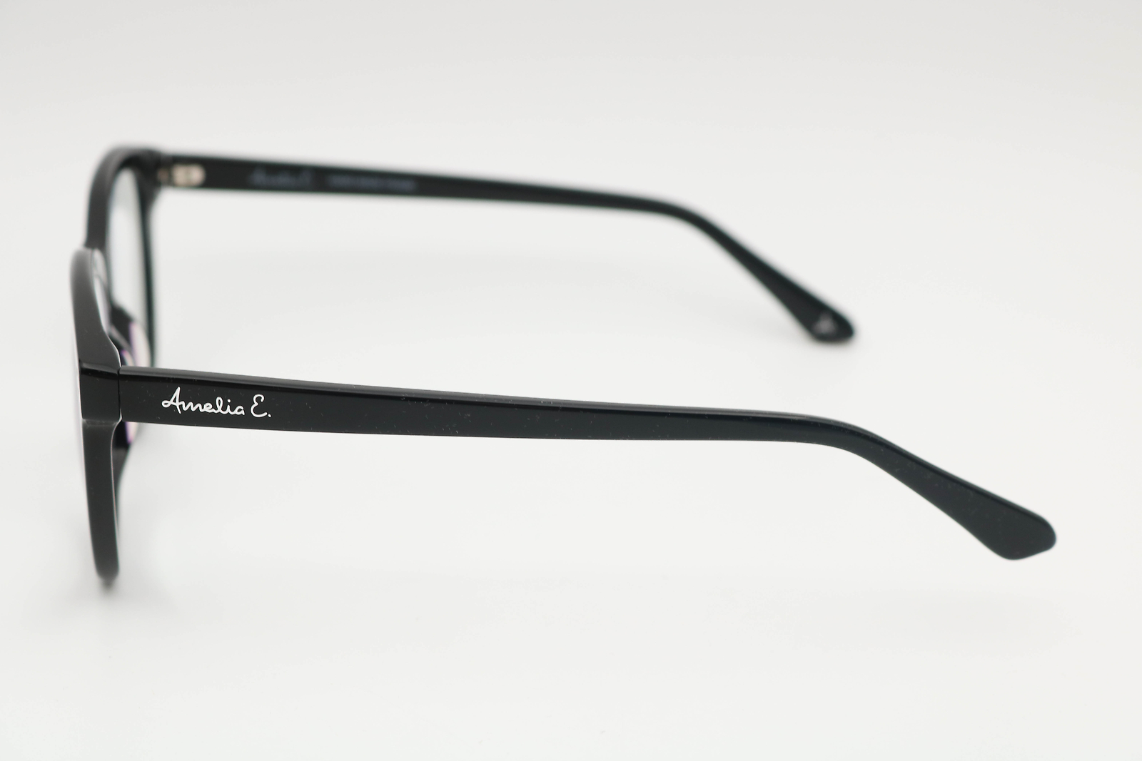 Amelia E Bella Shiny Black Cat Eye 35-002740 Eyeglasses Frames 49-21-145