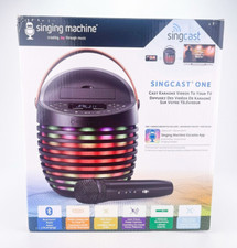 SINGCAST One Video Casting Karaoke System Bluetooth Light Show Voice Changer