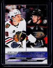 2023-24 Upper Deck #500 Young Guns Checklist (Connor Bedard / Leo Carlsson)