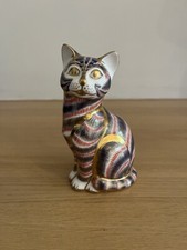 Royal Crown Derby Paperweight - MOTHER CAT - Gold Stopper - Boxed