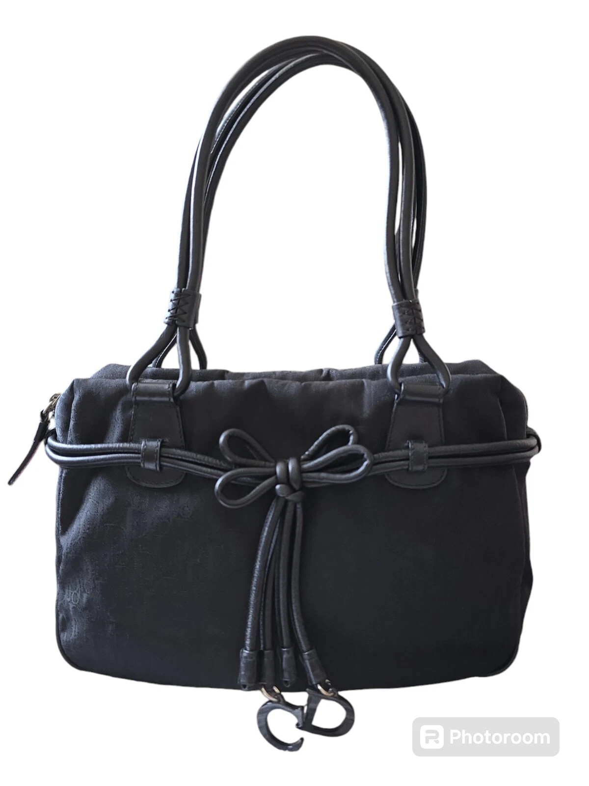 Sac à main en tissu Christian Dior 