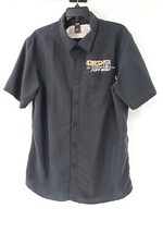 Oakley Shirt Mens Size Large Rebel Of Road Slim Fit Button Up Short Sleeve Black