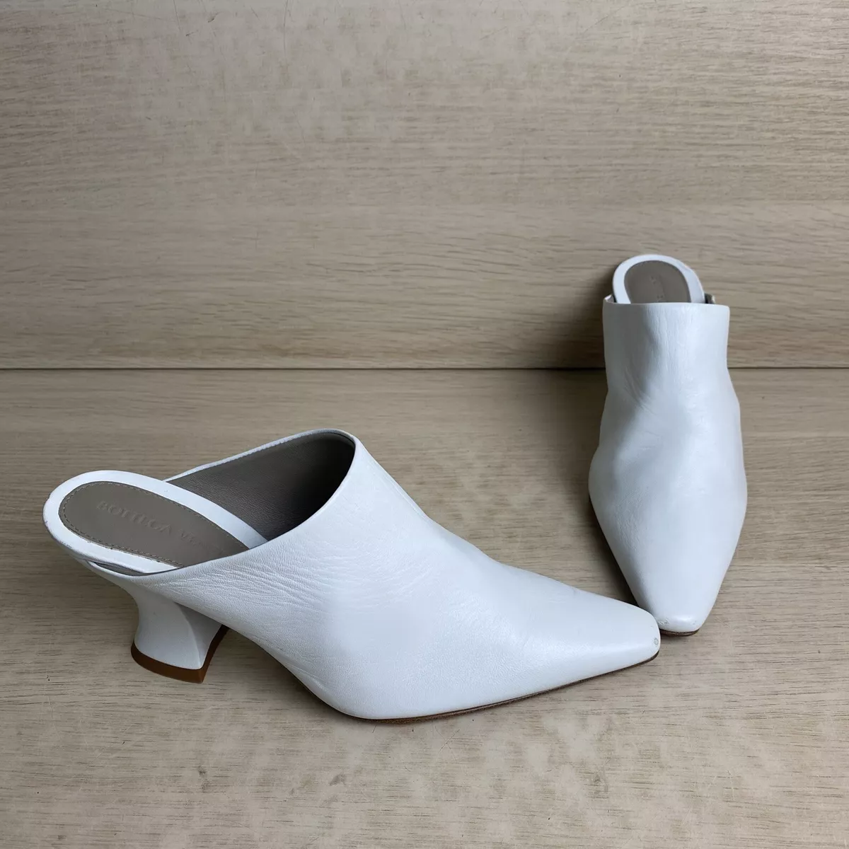 White mules shop for women