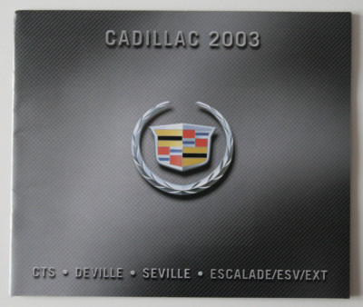 CADILLAC Full Range 2003 dealer brochure - French - Canada - ST1002000218