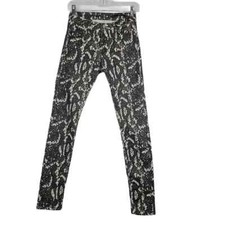 Zara Snake Skin Print Skinny Jeans Size 4