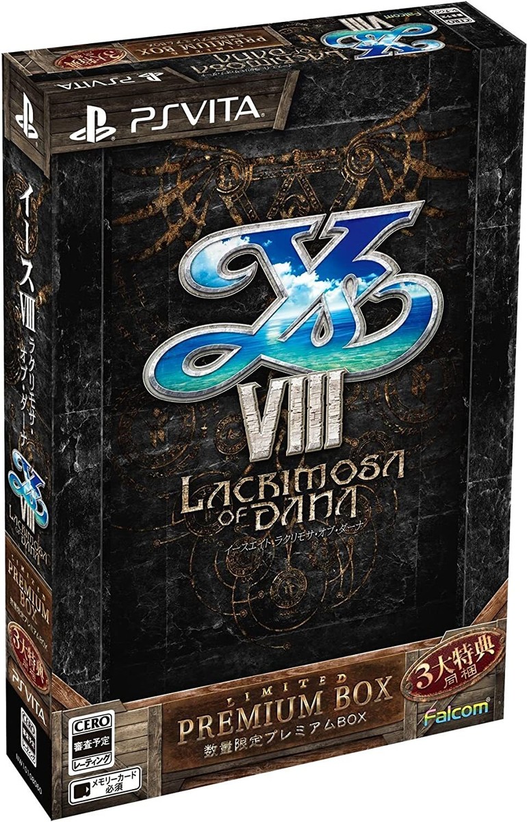Ys VIII Lacrimosa of DANA Premium BOX PS Vita NIHON FALCOM | eBay