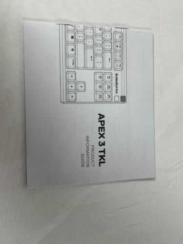Steelseries Apex 3 TKL Black Tenkeyless Compact Esports RGB USB Gaming Keyboard - Picture 8 of 12