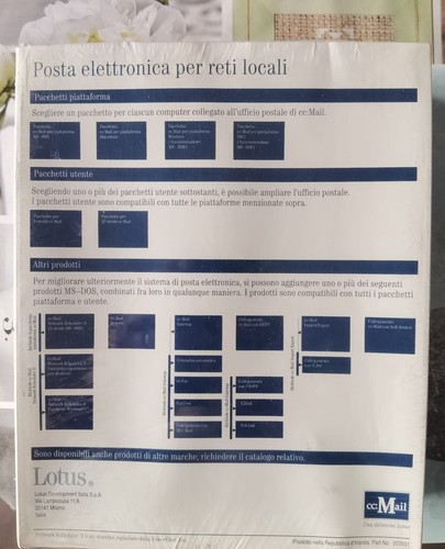 MS DOS Lotus CC Mail Remote 3.31 new in box licenze - Foto 2 di 3