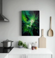 The Power of Green #2 | Abstract | Digital Art Print | Wall Art | AI Generated