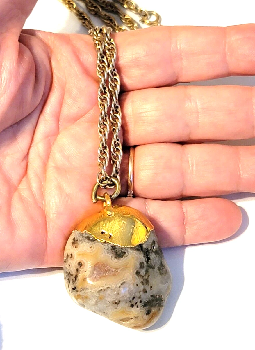 Polished cheap stone pendants