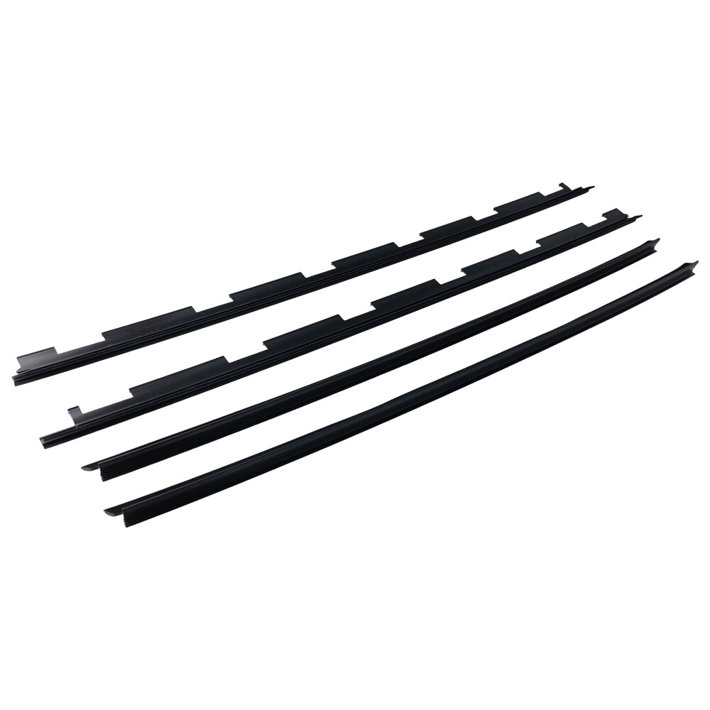 For Chevy Truck Inner & Outer Window Sweep Felt Seal Weatherstrip 4 Pc Kit Set