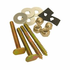 Lasco 04-3653 Toilet Bolts and Screws with Brass Plated 1/4-Inch by 2-1/4-Inch