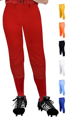 Exxact Sports Yoga Style Youth Softball Pants for Girls, 4-Way Stretch Fabric