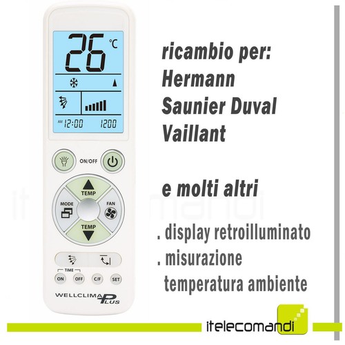 TELECOMANDO UNIVERSALE CONDIZIONATORE Hermann Saunier Duval Vaillant EBay telecomando-universale-condizionatore-hermann-saunier-duval-vaillant-ebay