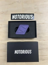 Notorious EDC NFG Worry Stone - Purple with Black Splatter Cerakote Ti