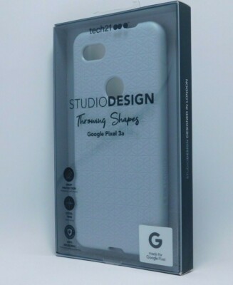 Tech21 Studio Design Hard Shell Slim Profile Case For Google Pixel 3a Shark Blue