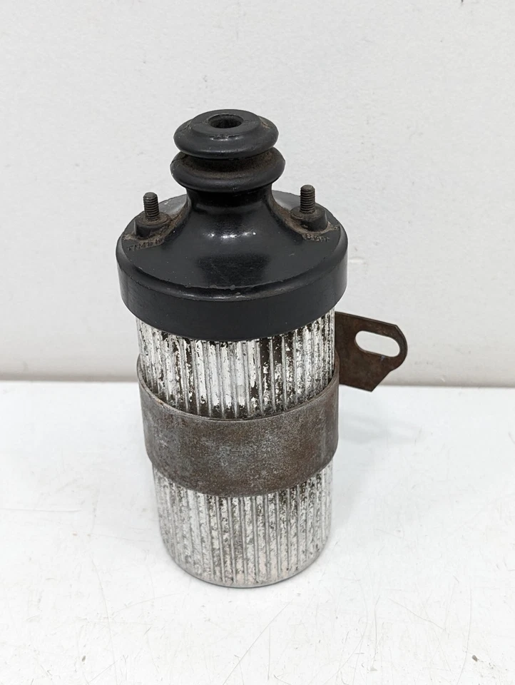 VINTAGE ANTIQUE P&D FINNED ALUMINUM IGNITION COIL - RACING HOT RAT STREET ROD  - Image 3 of 4