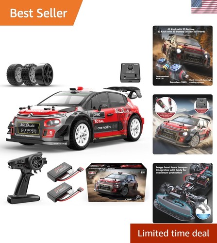14303 1/14 Citroen C3 Fast RC Cars for Adults, Max 40mph Brushless RC Drift C...