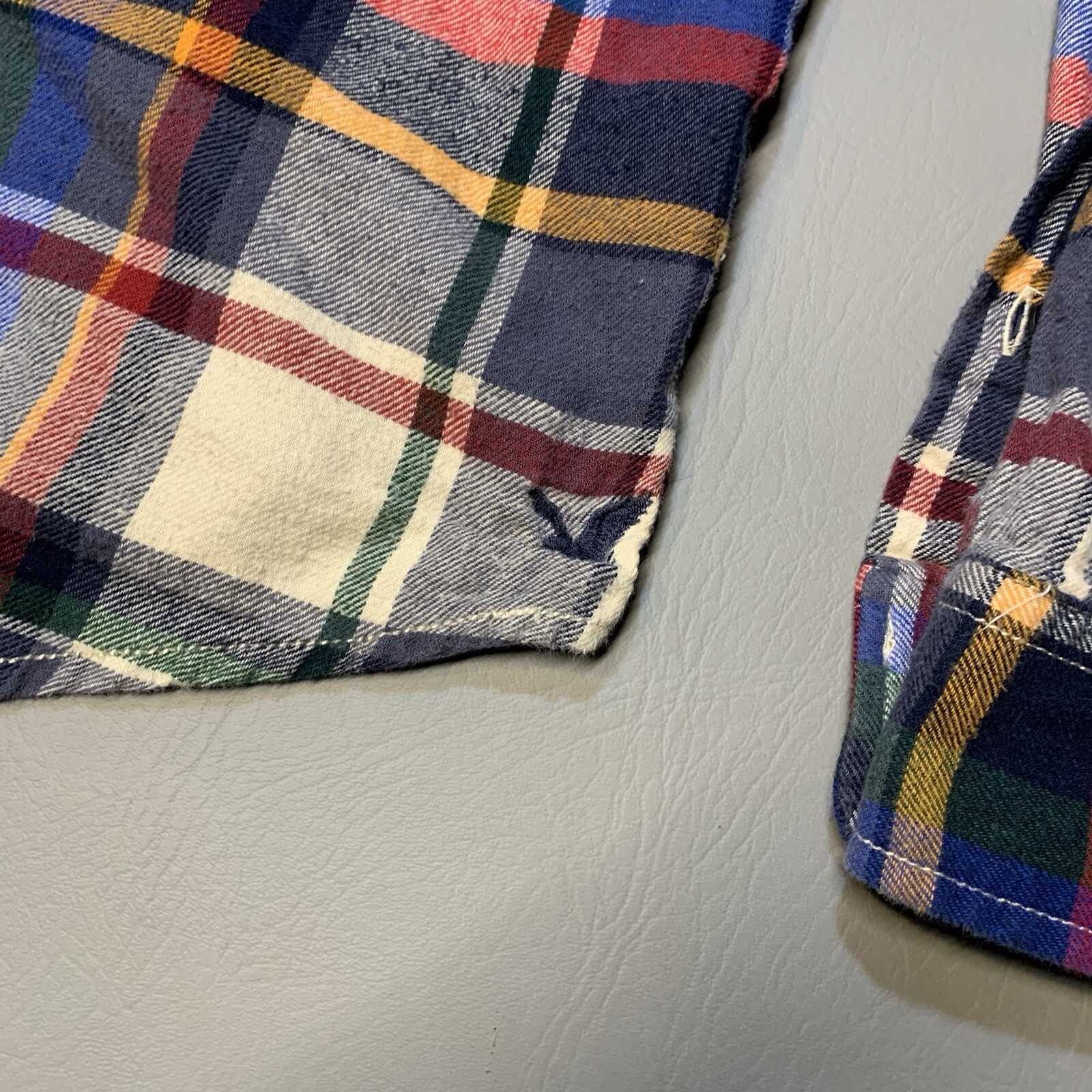 Heritage American Eagle Large Button Front Flanne… - image 5