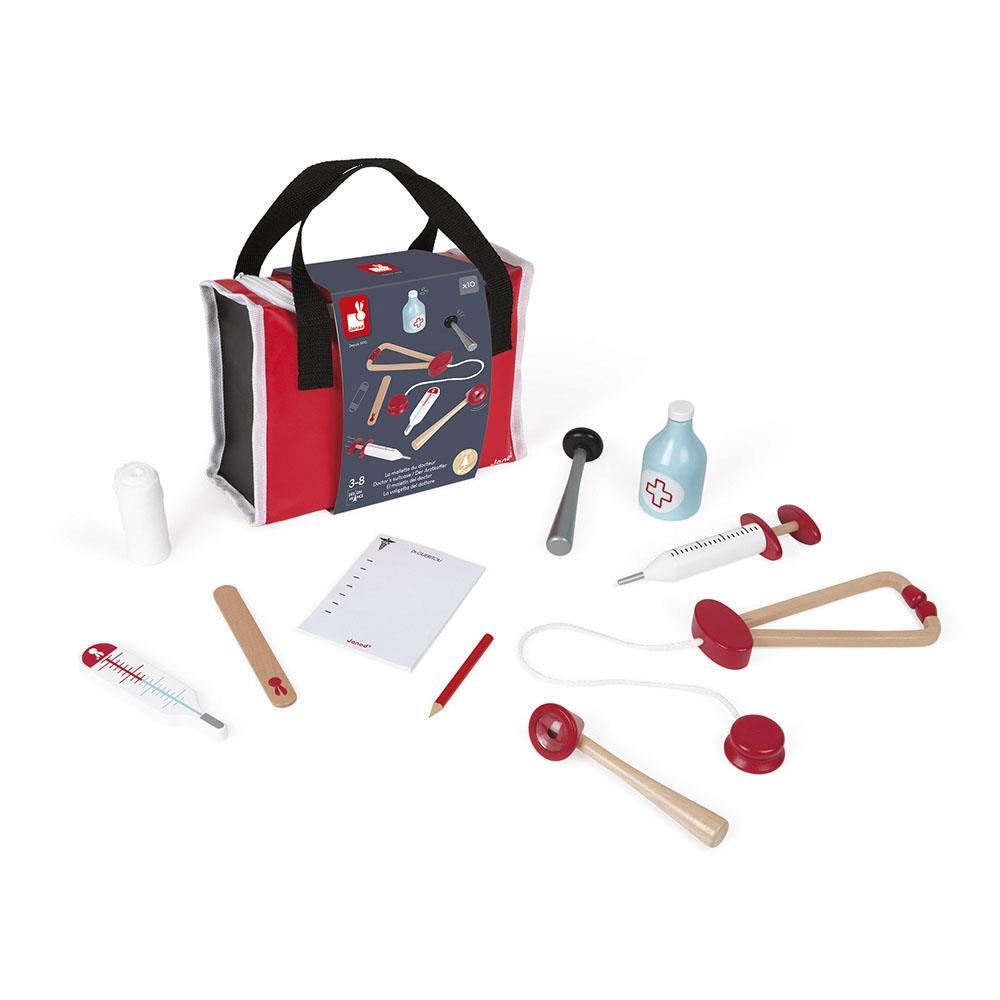 Doctor's Suitcase Toy Wooden Role Play First Aid 3-8 Years Janod