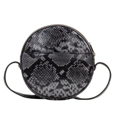 PATRICIA NASH  Scafati Canteen-Shaped Crossbody Bag  SMOKE PYHTON Nwt