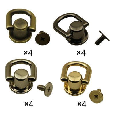 4x Tasche Seitenanker Geldbörse Herstellung Link Connector für Schmuck Fundstücke Leder