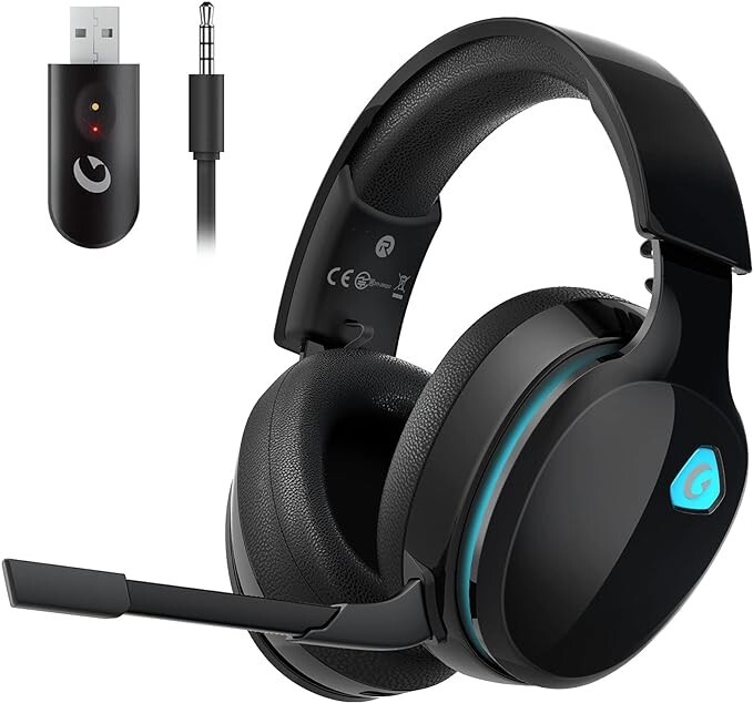 Wireless Gaming Headset for PC, PS4, PS5, Mac, Nintendo