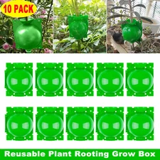 10Pcs Green Reusable Plant Root Graft Grow Boxes Propagation Layer Pod Balls