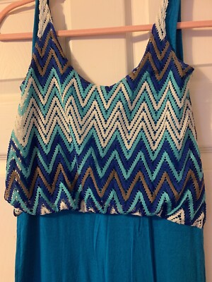 blush prom dresses blue Bring On The Style Blue Zig Zag Maxi Dress
