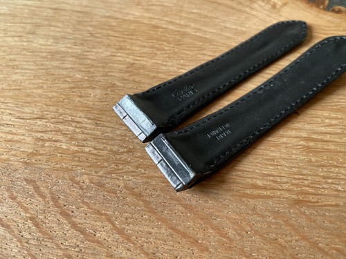 Correa Piel CARTIER Leather Strap - Brown Genuine 20 mm - Watches Collectors - Foto 7 di 8