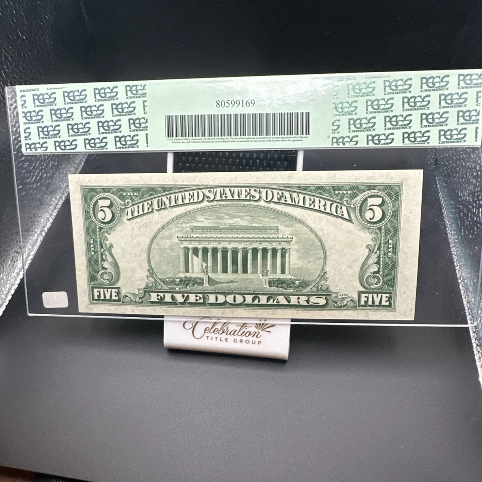 FR. 1533 1953-B $5 LEGAL TENDER UNITED STATES NOTE PCGS UNCIRCULATED-63PPQ - Image 3 of 3