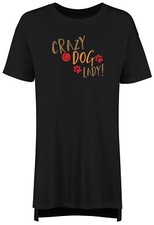 Crazy Dog Lady Nightie Womens Pup Puppy Animal Puppies Doggo Ladies Night Shirt