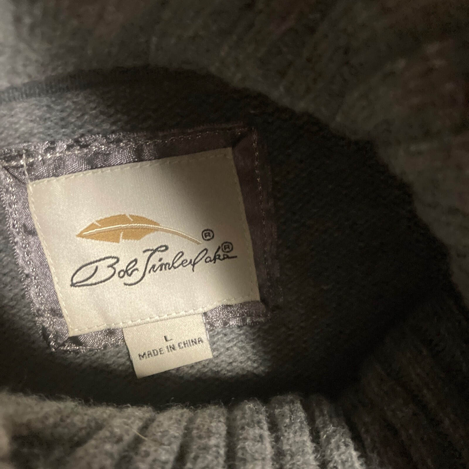 Bob Timberlake Solid Gray Long Double Button Card… - image 4