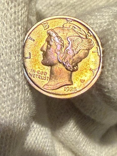 1925-D Mercury Dime ~ Choice/Gem BU (Full Spilt Bands - FSB) ~ Rare! ~90% Silver