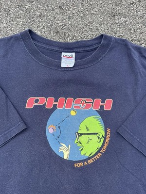 Vintage Phish For A Better Tomorrow short sleeve navy color shirt KV37526