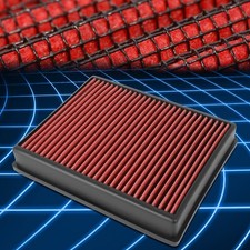Washable Drop-In Replacement Air Filter For 15-20 Ford Edge 2.0/2.7/3.5L Red
