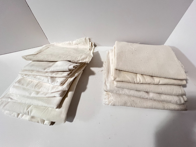Lot of 14 Vintage Plain Feed / Flour Sacks  Fabric