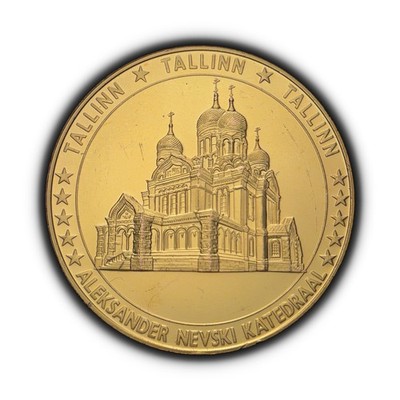 ESTONIA. 2004, Medal - Tallinn Estonia Nevski Cathedral, Europa Zeus Bull