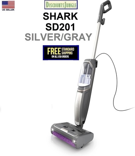 Shark SD201 Steam Pickup 3-in-1 Steam Mop Debris Pickup Silver Refurbished