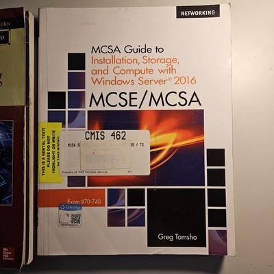 McSa Guide to Installation, Storage, and Compute with Windows Server 2016