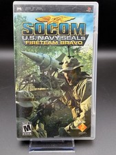 Socom US Navy Seals Fireteam Bravo (Sony PSP, 2005) Complete CIB Tested Works