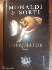 IMPRIMATUR Romanzo Storico Monaldi & Sorti Ed. Baldini & Castoldi