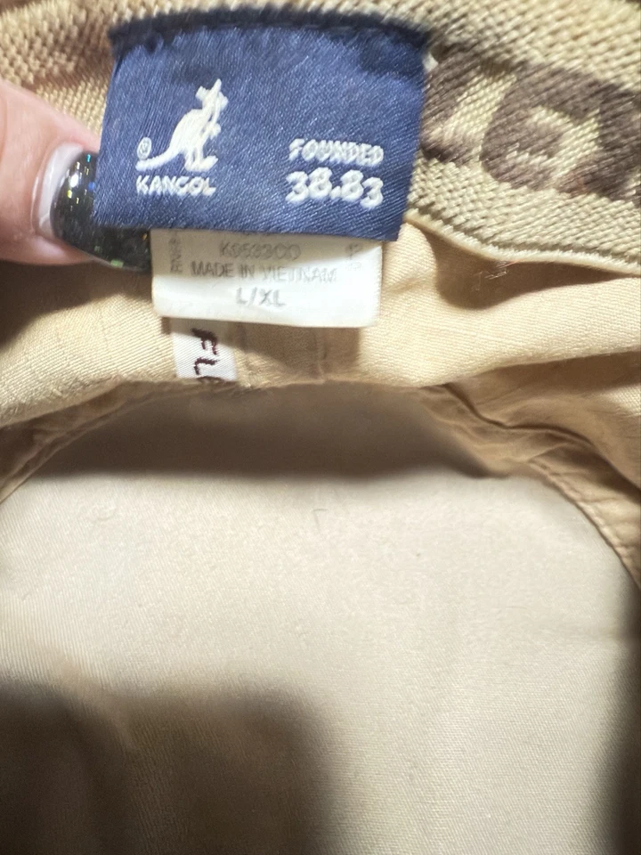 Gorra militar Kangol para hombre L/XL sarga de algodón beige tostado Flexfit Foto 4 de 4