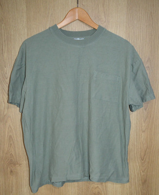 Arne Khaki Green Pocket Tee T Shirt Mens Medium Short Sleeve Made In Portugal