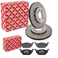 FEBI BREMSSCHEIBEN 256mm + BELÄGE VORNE passend für VW UP SEAT Mii SKODA CITIGO