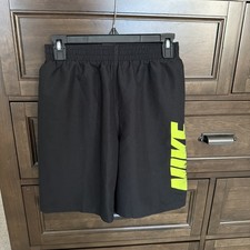Nike Big Boys 7" Faded Logo Volley Swim Shorts Black Size XL