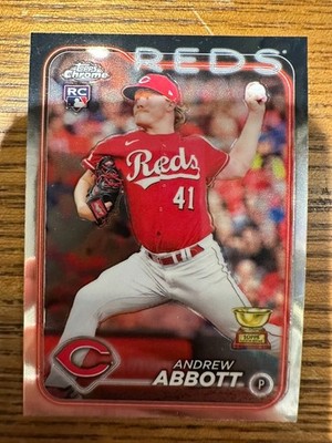 2024 Topps Chrome Andrew Abbott RC #154 Reds