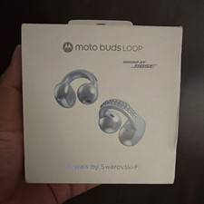 Motorola Moto Buds Loop Bose Sound Swarovski Celeste Bluetooth Earbuds