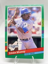 1991 Donruss - Eddie Murray #502 Blue and White Stripes Bottom Right Border